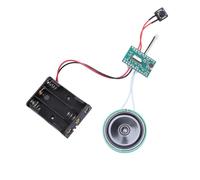 Generic Puce de Module d'enregistrement Vocal avec Haut-Parleur 4 Minutes de Lecture Activée par la Lumière Enregistrable pour Cartes de Vœux, Bricolage, Messages Personnalisés