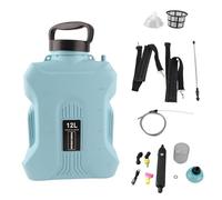 Generic Pulvérisateur électrique Portatif à épaule Rechargeable de 12 L avec Batterie de 2 500 MAh, Tige d'extension Télescopique, Buse à 360 °, pour l'arrosage des Plantes de Jardin et des