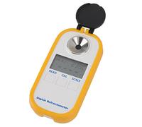 Generic Réfractomètre Portatif Numérique Test Rapide 3s Colonne de Prisme de Compteur D'esprit Blanc Portable Anti-poussière pour les Travailleurs de L'industrie de L'alcool Matériau ABS