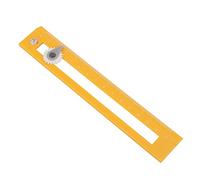 Generic Règle Boussole Deux en un avec Pointe Réglable pour étudiants, échelle Précise de 15 Cm, Plastique, 17 X 3 X 0,6 Cm, 1 unité Incluse (YELLOW)