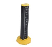 Generic Règle de Hauteur égale échelle Double Face Précise pour le Bricolage et un Usage Professionnel en Alliage D'aluminium Durable 16 X 3 X 6 Cm (Noir inversé)