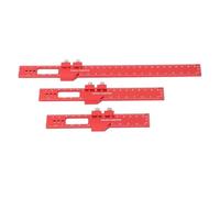 Generic Règle de Traçage de Poche Règle Coulissante Réglable pour un Marquage et une Mesure Précis en Alliage D'aluminium Paquet de 3 16 Cm 20 Cm 30
