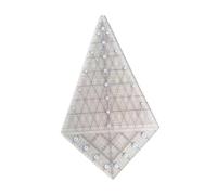 Generic Règle Quilting Gabarit Couture Plaque Outil Triangle Acrylique Multifonction Adapté pour Créateur Dessin Couture Travaux Manuels, M