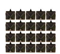 Generic Rivets à Pointes en Laiton de qualité Supérieure pour la Maroquinerie, 400 Ensembles Adaptés aux Sacs, Chaussures, Ceintures et Vêtements en or, Argent, Bronze ou Couleur Pistolet 4MM-7MM