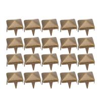 Generic Rivets à Pointes en Laiton de qualité Supérieure pour la Maroquinerie, 400 Ensembles Adaptés aux Sacs, Chaussures, Ceintures et Vêtements en or, Argent, Bronze ou Couleur Pistolet 4MM-7MM