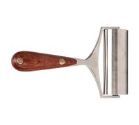 Generic Rouleau de Bord en Cuir en Acier Inoxydable avec Poignée en Bois Confortable pour les Projets de Bricolage en Cuir 1 Pièce