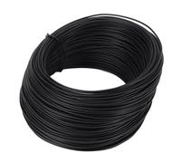 Generic Rouleau de Fil D'attache en Fer galvanisé de 0,75 Mm pour des Projets de Liaison et de Sécurisation Sûrs, Intérieur et Extérieur, Longueur 50 M (BLACK)