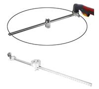 Generic Rouleau de Guidage Circulaire de Torche en Acier Inoxydable avec Règle, Outil de Découpe pour AG60/SG55, Longueur 50 Cm, Base Magnétique pour Plus de commodité