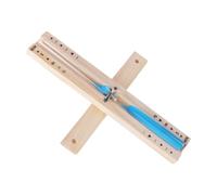 Generic Sablier Minuterie Sauna Horloge Rotative Sable Support Bois Verre Outil Gestion Du Temps Résistant à la Chaleur Convenant à la Salle de Bain Spa, Bleu