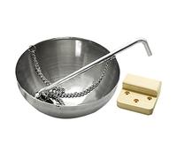 Generic Sauna Support Bol Arôme Suspendu Porte-huile Essentiel Inox Diffuseur Récipient Aromathérapie Fixation Murale Adapté Spa Hammam Détente Relaxation, 12CM