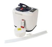 Generic Sauna Vapeur Portable Générateur de Vapeur Machine Vapeur Pot Inox Télécommande Capacité 4l Réglage Température Nettoyage Facile Adapté pour Spa, Blanc