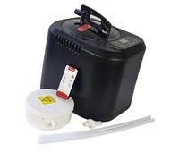 Generic Sauna Vapeur Portable Générateur de Vapeur Machine Vapeur Pot Inox Télécommande Capacité 4l Réglage Température Nettoyage Facile Adapté pour Spa, Noir