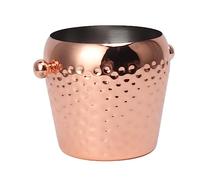 Generic Seau à Glace en Acier Inoxydable, Design Mini isolé, Idéal pour Rafraîchir le Vin et le Champagne, Parfait pour les ou les Fêtes à la Maison, 1 L (Or Rose)