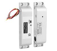 Generic Serrure à Boulon électrique DC12V/24V, Serrure de sécurité Durable de Haute qualité pour Bois/métal/porte Coupe-feu, Retard Réglable 0/3/6s en Alliage D'aluminium