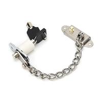 Generic Serrure de Chaîne de Porte en Acier Inoxydable pour Serrure de Fenêtre de sécurité à Domicile avec Crochet de Suspension, Chaîne Antivol pour Portes en Alliage d'aluminium et à Ouverture