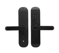 Generic Serrure de Porte Intelligente à Empreintes Digitales, Système d'accès sans vec Télécommande Via Application, Mots de Passe Temporaires, Entrée au Clavier et Carte IC, Idéale pour Porte