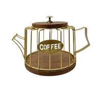 Generic Support à Dosettes de Café Panier Organisateur Capsule de Café Rangement Accessoire Comptoir Convient pour Salon Bureau Cuisine, or