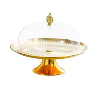 Generic Support à Gâteaux, Assiettes à, Piédestal Haut élégant avec Couvercle En Dôme pour Apéritifs, Aliments Secs, Centres de Table de Fruits, événemen, 30 cm