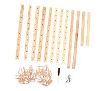 Generic Support de Fil de Bois Multifonctionnel en Cône de Bobine, Organisateur Efficace pour Coiffeurs et Artisans en Bois Dur Massif avec 80 Piquets 40x30x37cm (synthétique)