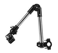 Generic Support de Parapluie Multifonctionnel Rotatif à 360 ° pour Fauteuil Roulant et Vélo, Support D'ombrage Robuste en Acier Inoxydable pour la Pluie et le Soleil (BLACK)