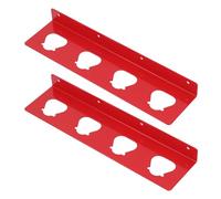 Generic Support Mural pour Batterie en Acier Inoxydable, Lot de 2, pour Organiser Les Batteries D'outils électriques en Atelier