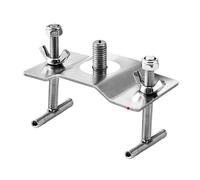 Generic Support Parapluie Socle Parapluie Extérieur Fixation Ombrage Acier Inoxydable Appui Parapluie Stable Installation Rapide Adapté à de Pê, Filetage de 12 Mm