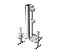 Generic Support Parapluie Socle Parapluie Extérieur Fixation Ombrage Acier Inoxydable Appui Parapluie Stable Installation Rapide Adapté à de Pê, Manchon de 29 Mm