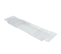 Generic Table de Plateau de Baignoire étanche et Extensible, Grande capacité pour Bains Relaxants, Matériau Pet de qualité Supérieure, 56.5cm à 80cm (Transparent)