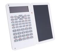 Generic Tablette D'écriture LCD, Calculatrice Scientifique, Conception Portable de Soins Oculaires, pour Le Bureau, L'école et la Maison (White)