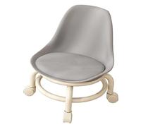 Generic Tabouret Roulant Bas pour Enfants Tabouret Roulant Bas avec Dossier Roues Universelles Marchepied Tabouret Fauteuil Roulant pour Enfants Salle de Bain Salon Robuste Plastique Éponge Métal