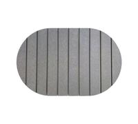 Generic Tapis égouttoir Ovale En Pierre pour Table de Bar Ou Comptoir de Cuisine, Gris