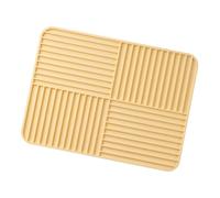 Generic Tapis Égouttoir Vaisselle Tapis Séchage Silicone Tapis Drainant Universel Tapis Portable pour Plan de Travail avec Fonctionnalité Anti-rayures Adapté, Jaune