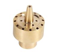 Generic Tête de Pulvérisation Résistante à la Corrosion de Buse de Fontaine de Jardin en Laiton de 1/2 "pour les Caractéristiques de L'eau à la Maison (1/4 17,5-18 cm de tour de tête)
