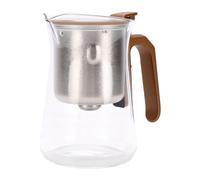 Generic Théière en Verre de Séparation D'eau, Grande capacité Transparente 600ML pour un Usage Domestique, Parfaite pour les Amateurs de thé