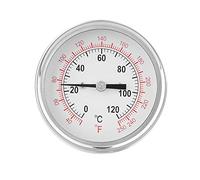 Generic Thermomètre Bimétallique Haute Température 62mm, Cadran Analogique à Double échelle pour Four Gril en Métal Durable