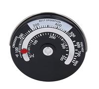 Generic Thermomètre de Cheminée, Plaque à Cadran en Alliage D'aluminium, Jauge de Haute Précision 0 à 500 ℃, Poêle à Bois, Cuisinière à Gaz, 1 Pièce