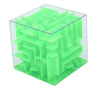 Generic Tirelire Puzzle Labyrinthe 3D de 8,5 Cm, Boîte D'épargne Interactive Transparente avec Serrure, pour Cadeaux en Espèces pour Enfants (Green)
