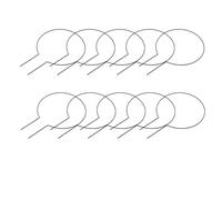 Generic Treillis à Petits Cercles pour Plantes Grimpantes D'intérieur, Anneaux de Support de Plantes en Fer Durable, 10 Pièces, Noir 13,6 X 9,6 Pouces