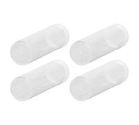 Generic Tube Rond Transparent pour Pièces de Monnaie, avec éponge de Coussin, pour la Collecte de Pièces de Monnaie, en Matière Plastique Durable, Paquet de 10, 25mm