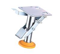 Generic Verrou de Sol pour Roulettes Moyennes Système de Blocage Réglable Structure Résistante Installation Simple Mécanisme Ressort Convient Chariots, 14.1 Cm X 15.9 Cm