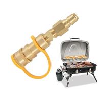 Generico à connexion rapide pour réservoir de propane - Valve adaptateur | pour camping-car, connecteur pour tuyau d'arrêt en - Grill pour brasero, appareil de camping de cuisson à gaz K