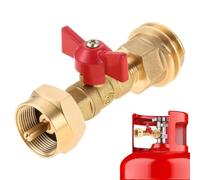 Genérico Adaptateur pour recharge de propane | Accessoires connecteur laiton - Adaptateur bouteille propane - Compatible avec barbecue, fer à repasser, chalumeau, grille, camping, chauffage et poêle