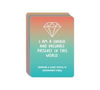 Genérico Affirmation Cards, 50 cartes émotionnelles, support émotionnel avec inscription inspirée, réflexion quotidienne, idéal pour la , la motivation, le journal, la méditation, 5,5 x 3,5