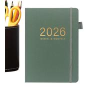 Genérico Agenda mensuel 2026, organiseur de rendez-vous A5 | Calendrier mensuel pour travail, étude, maison, université, réunions, voyages, remise des diplômes