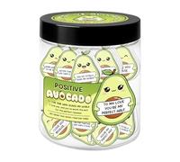 Generico Amour avec avocat - Lot de 60 mini cartes de vœux - Avec messages positifs en forme d'avocat - Cadeau romantique au design - Va