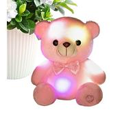 Generico Animal en peluche douce, décoration pour chambre lumineuse | Ours en peluche brillant dans le noir pour enfants adultes maison, salon, crèche, bureau, Noël