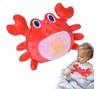 Generico Animaux en peluche, tétines de sommeil pour bébé, 30 x 18 x 16 cm, adorable tortue, crabe, dauphin, compagnon de sommeil avec musique et lumière, jouet sensoriel pour