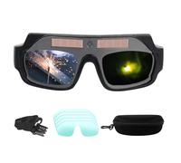 Genérico Assombrissement automatique Anti-Slip Lunettes de soudure avec étui | Lunettes de protection de soudage pour mécaniciens, professionnels, techniciens, ateliers et carré