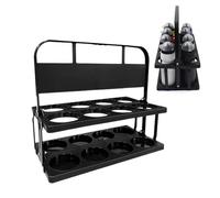 Generico Beer Basket - PP 40 x 22 x 35 cm | Foldable 8 Pack Drink Carrier With Handle | Portable Boisson Storage Box For Wine Beer Large Cups Reusable Crate For Picnic Party Outdoor Travel Use