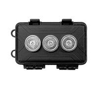 Generico Boîte à clés magnétique | ABS & aimant, 13 x 8,5 x 4,5 cm, magnétique 22,7 kg | Cachette de xtérieure étanche pour voiture, camion, camping-car | coffre-fort
